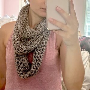 Light gray infinity scarf! One size